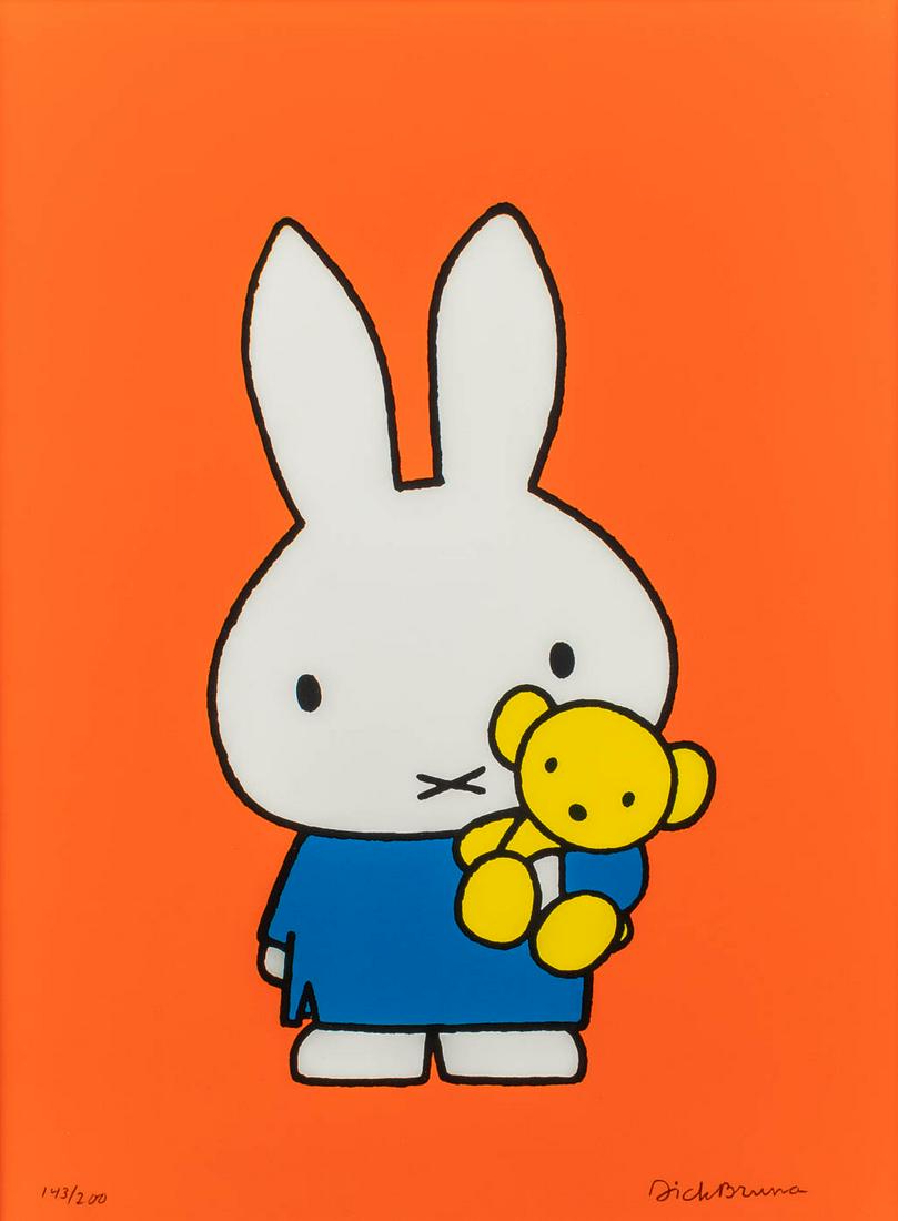 Dick BRUNA (1927-2017) 'Nijntje' a lithograph. 143/200. (W: 44 x H: 59 cm) (1 of 7)
