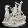 S&#232;vres, Bacchus &amp; Bacchantes, bisque porcelain. 19th C. (D:30 x W:36 x H:36 cm)