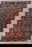 An Oriental hand-made carpet. (D:146 x W:101 cm)