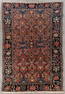 An Oriental hand-made carpet. (D:146 x W:101 cm)