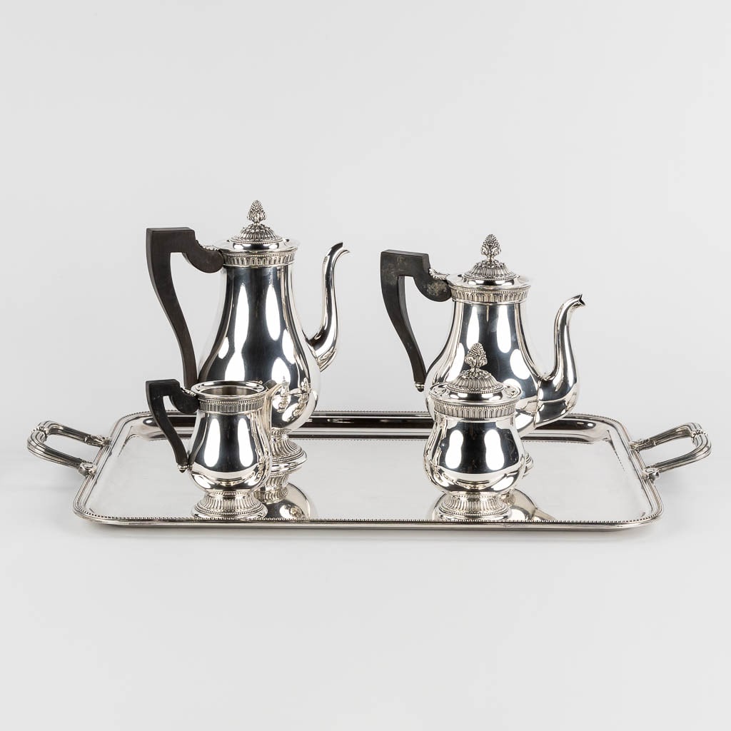 Christofle 'Malmaison' a coffee and tea service. (L:42 x W:66 cm) (1 of 20)