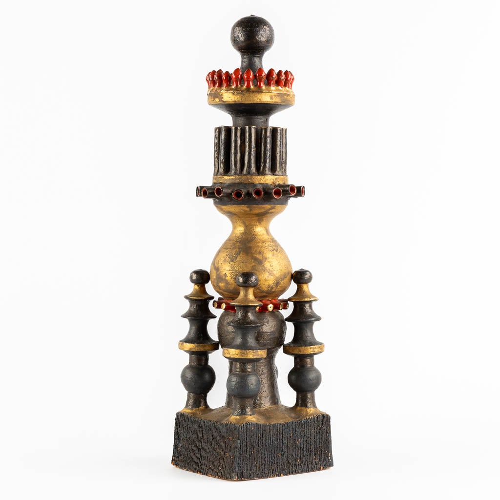 Rogier Joseph VANDEWEGHE (1923-2020) 'Totem' for Perignem. (L:14 x W:14 x H:54,5 cm): Rogier Joseph VANDEWEGHE (1923-2020) 'Totem' for Perignem. Earlier model from the Perignem period. Made in the Perignem factory, before Rogier Vandeweghe left in 1957. Condition report: No mis