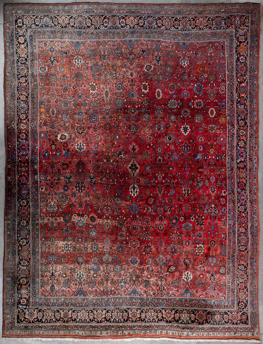 An Oriental hand-made carpet, Bidjar. (L:434 x W:329 cm) (1 of 10)