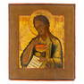 An antique Russian Icon 'Saint John the Baptist', 19th C. (W:31 x H:35,5 cm)