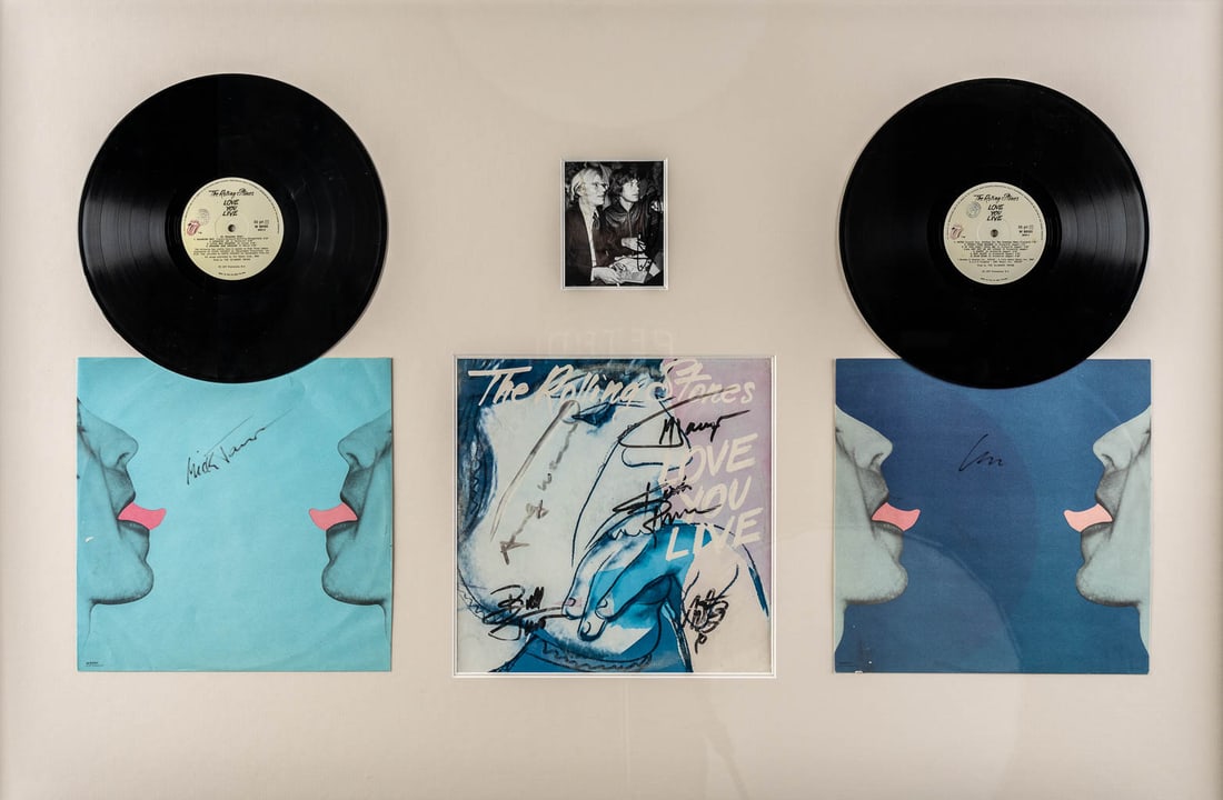 The Rolling Stones & Andy WARHOL (1928-1987) 'Love You Live', Authographed. (L:104 x H:58 cm) (1 of 13)