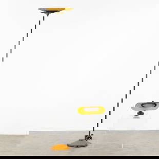 Perry King & Santiago Miranda (XX-XXI) 'Jill' for Arteluce, Italy: Perry King & Santiago Miranda (XX-XXI) 'Jill' for Arteluce, Italy Floor lamp with matching wall lamp.