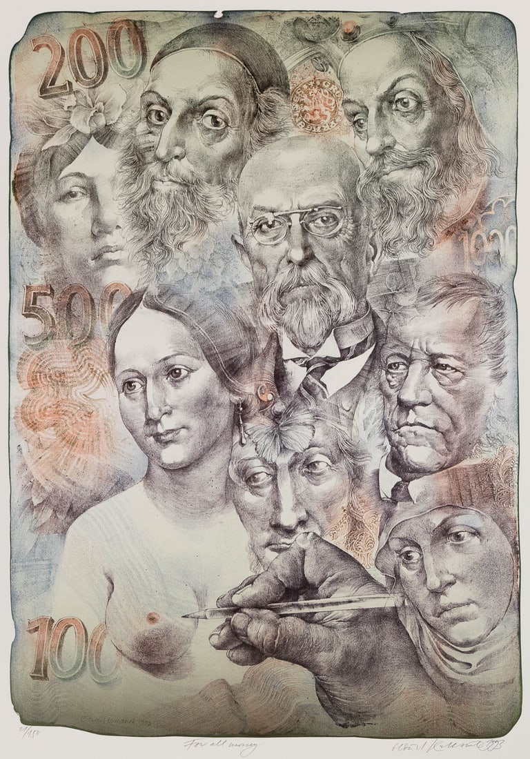 Oldrich Kulhanek (1940-2013) 'Funny Money - For All Money' (1993) (1 of 6)
