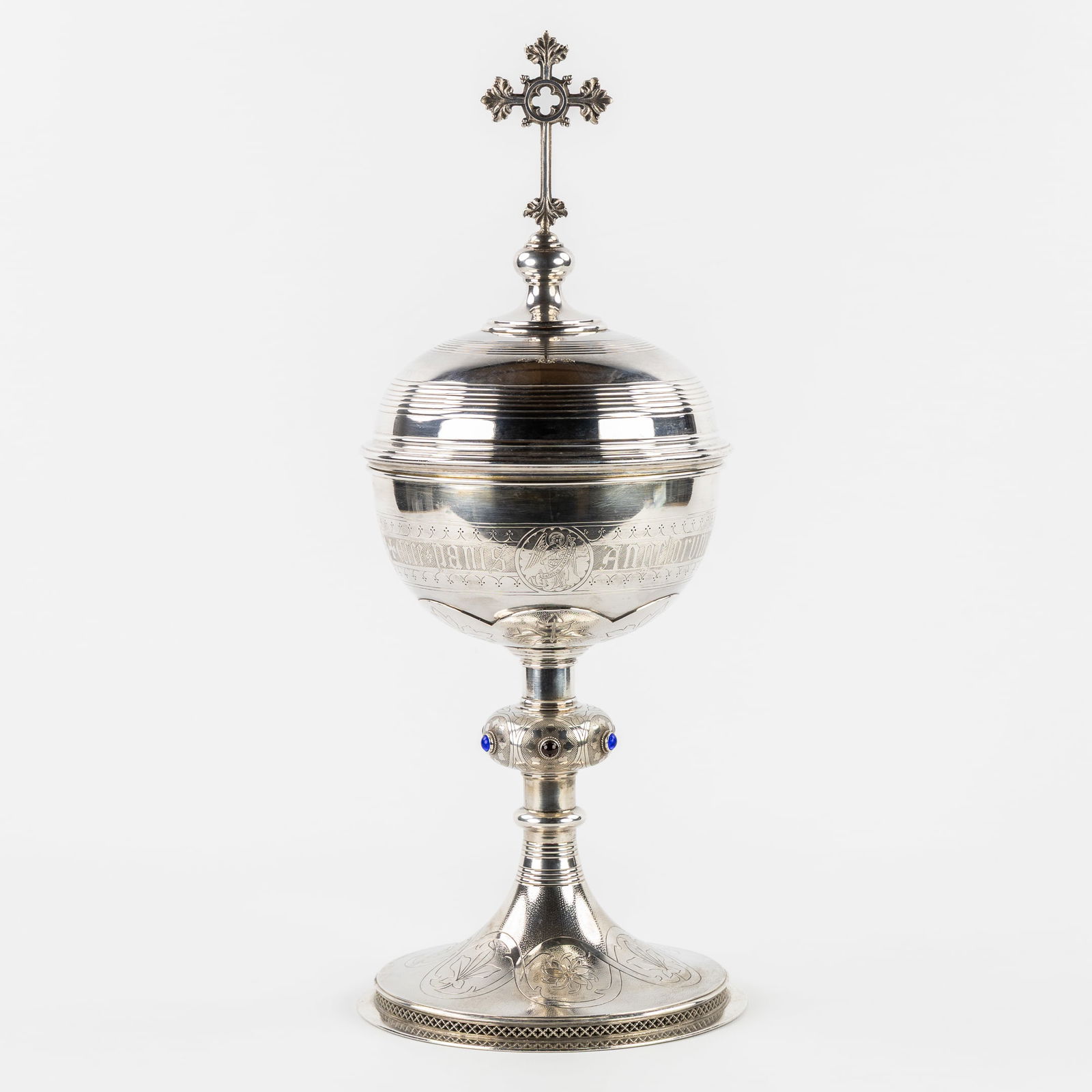 C. Roosen, Ghent, An Imposing Massive Silver Ciboria. Circa 1900. Silver, 1,486kg (1 of 13)