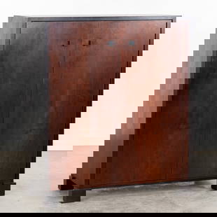 Scandinavian School, A decorative 'Two Door' cabinet.: Scandinavian School, A decorative 'Two Door' cabinet. Dimensions:(W:102 x H:118 x L:46 cm)