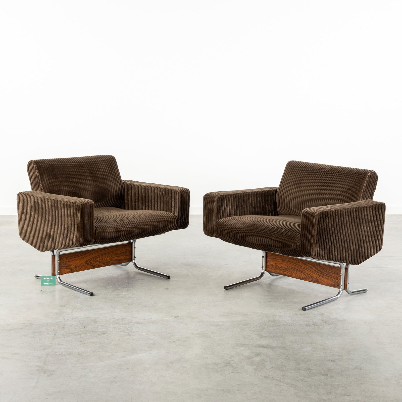 Pierre Guariche (1926-1995) a Pair of Caracas Armchairs, for Meurop, Belgium. Circa 1960. (1 of 5)