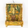 Willemyns/Maes, Torhout, Flemish Pottery, a Holy Water Font decorated with Corpus Christi and