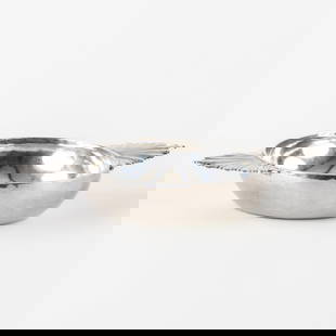 Jean-Baptiste Buchet (act. 1724-1771) Rennes, France, a Silver Serving Bowl (1732). Silver, 388g: Jean-Baptiste Buchet (act. 1724-1771) Rennes, France, a Silver Serving Bowl (1732). Silver A silver serving bowl (Ecuelle à oreilles).Marked with:Poinçon charge (crowned 9) (period circa