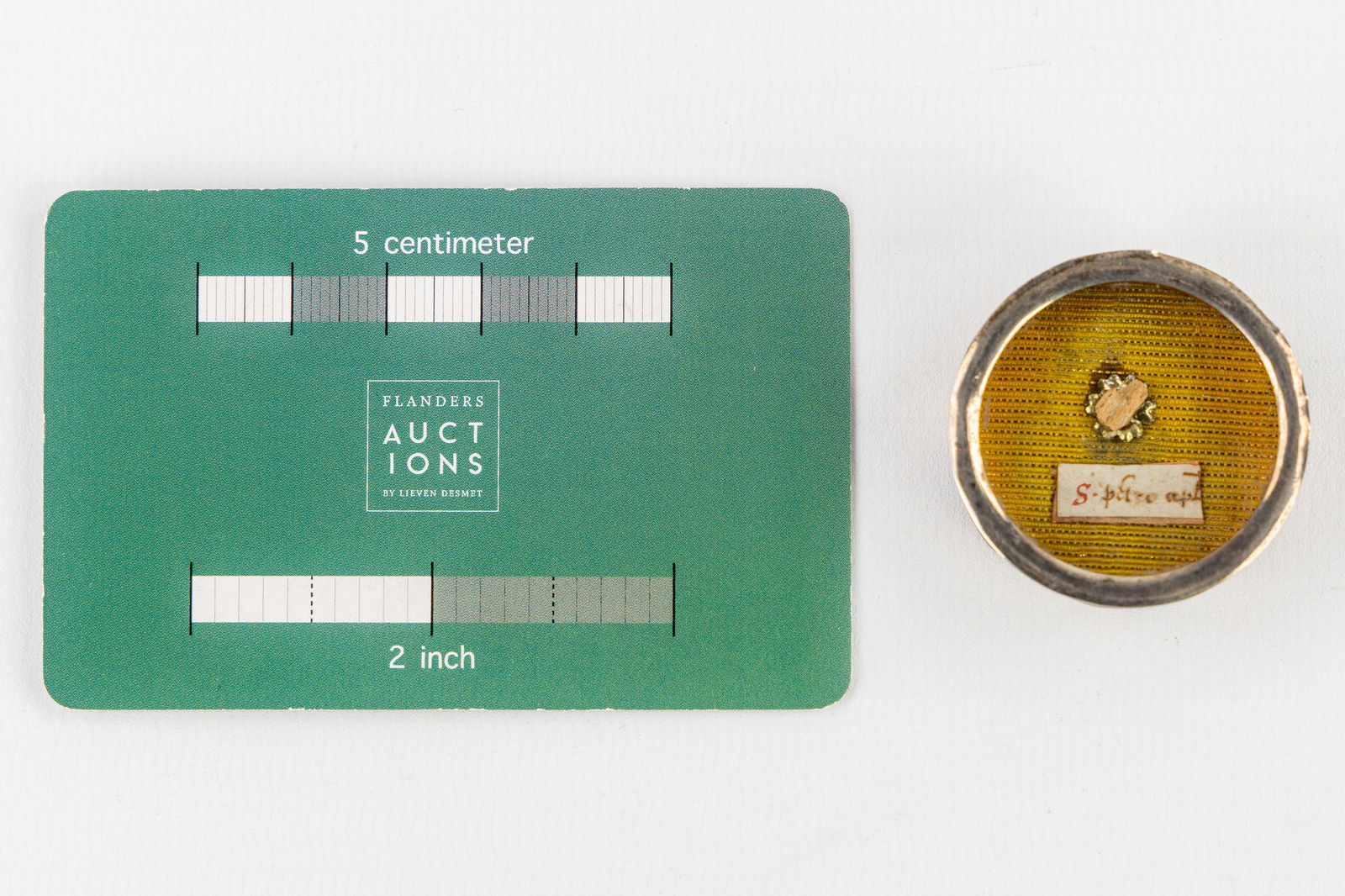 A Sealed theca with a relic of Saint Peter, Apostle. (1 of 2)