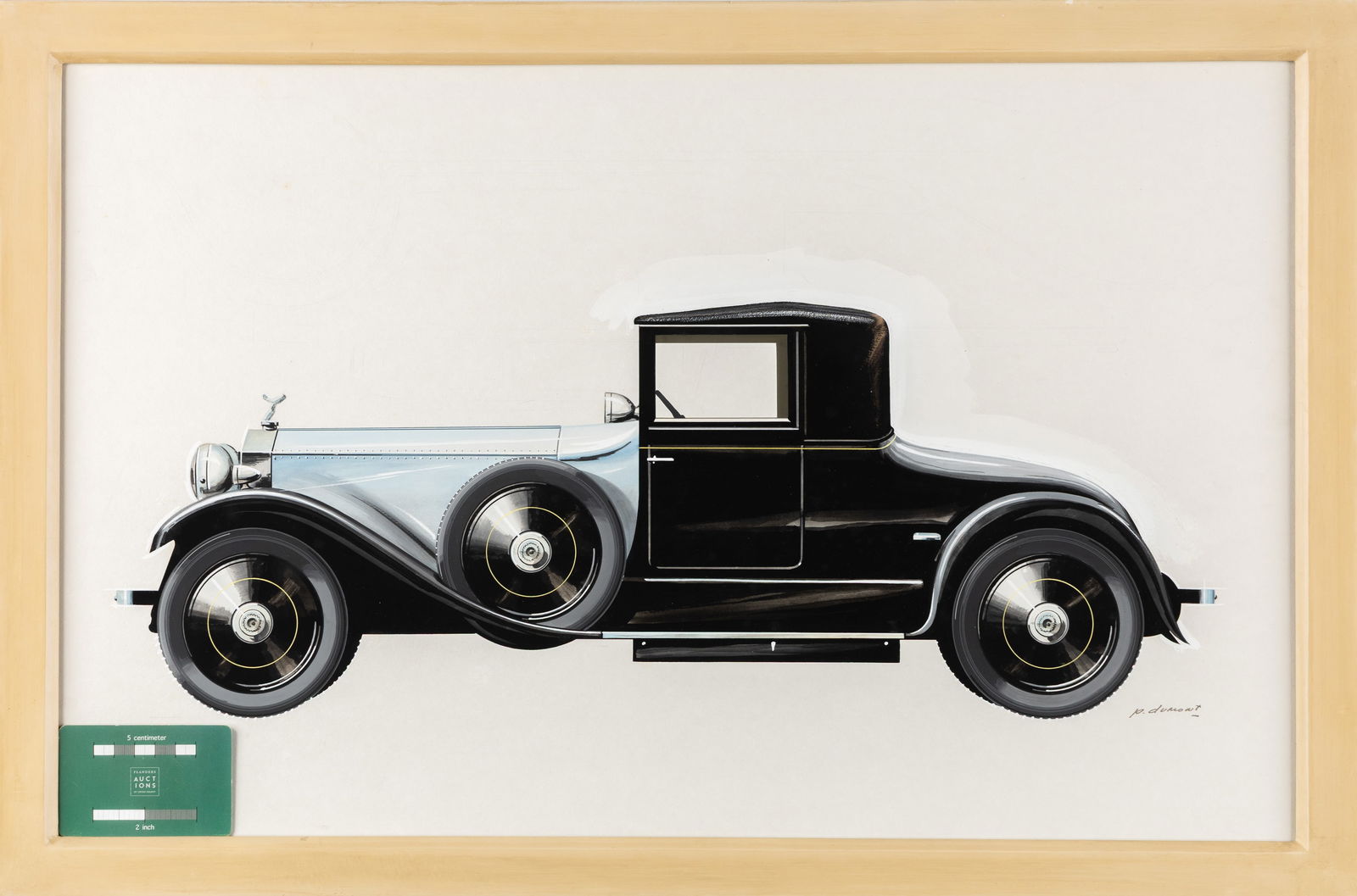 Pierre Dumont (1920-1987) 'Rolls-Royce Phantom II': Pierre Dumont (1920-1987) 'Rolls-Royce Phantom II' Watercolor on paper. Signed lower right. (44,5 x 67 cm) Provenance: Collection Berko Fine Paintings