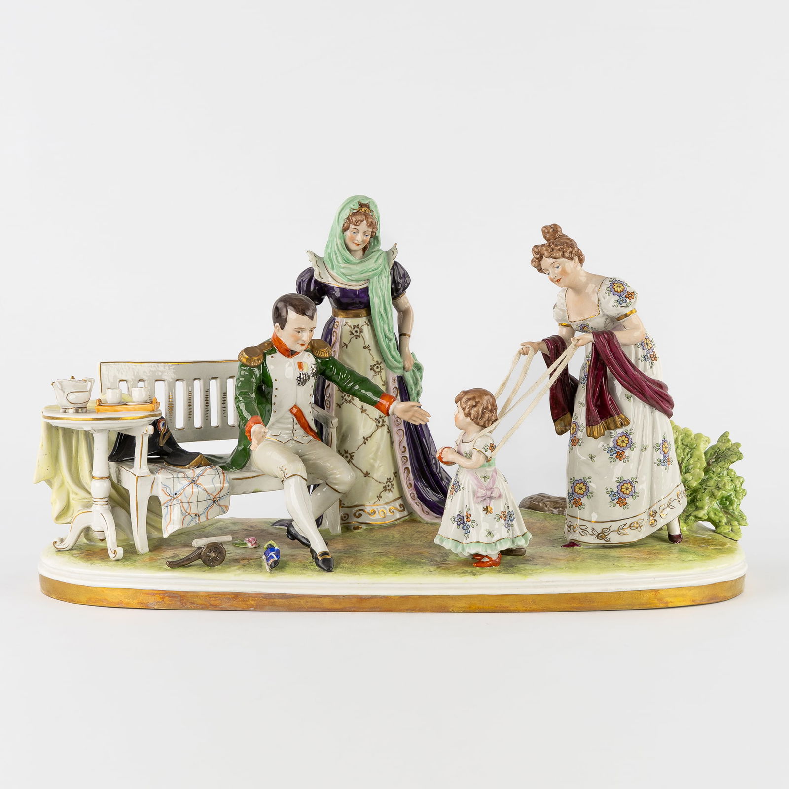 Scheibe Alsbach, A Large Porcelain Napoleonic Group (1 of 12)