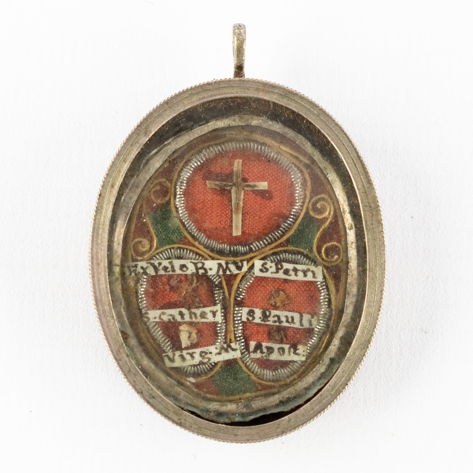 A Sealed Multitheca with Relics for the True Cross, Virgin Mary, Apostles and Saints. (1 of 2)