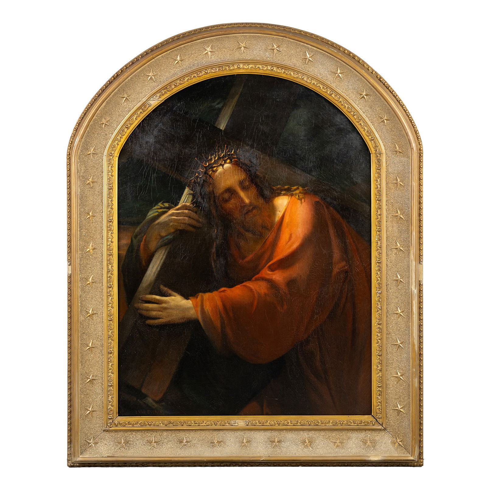 Jean Baptist Van Eycken (1809-1853) 'Christ in Agony', oil on canvas (1848) (1 of 6)