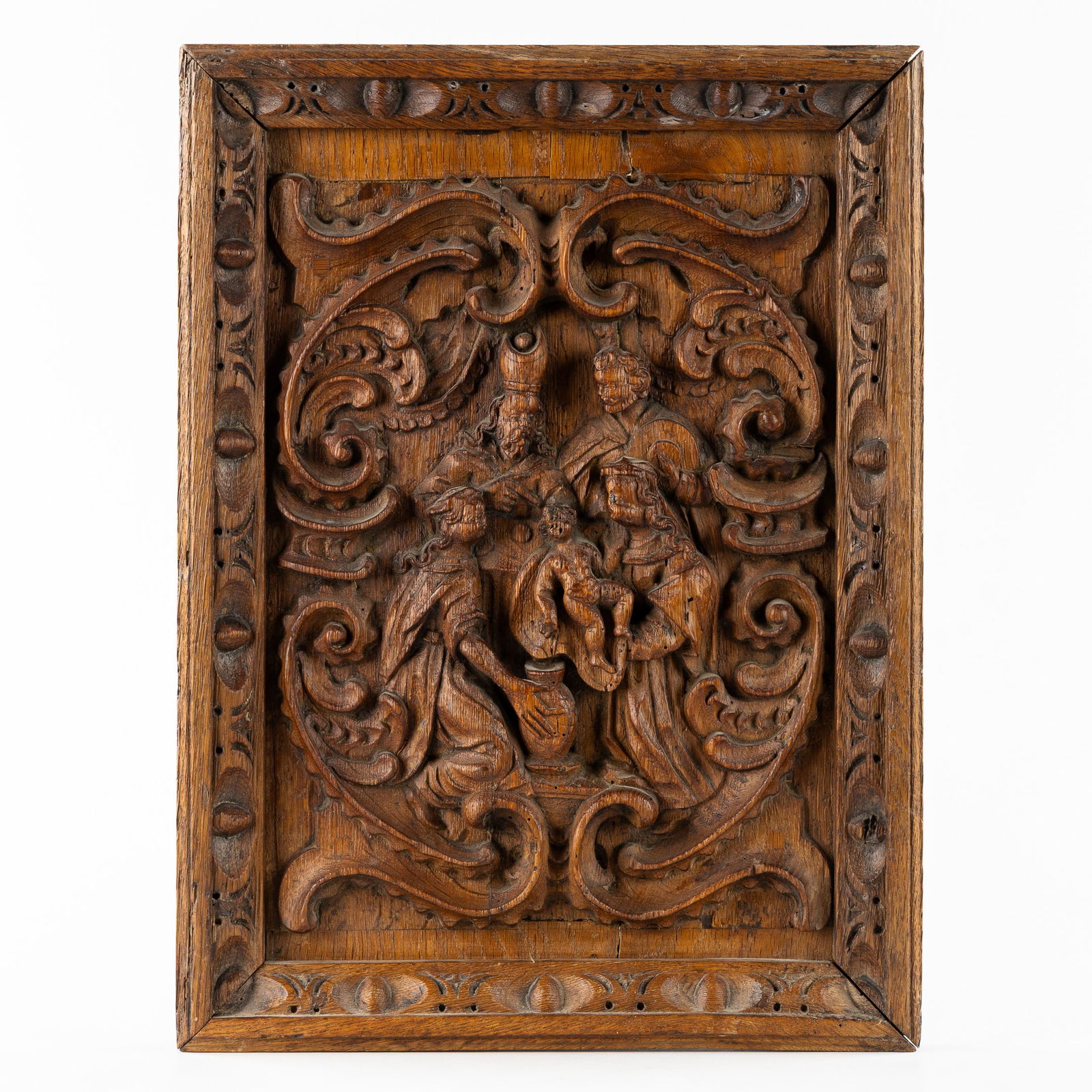 The Circumcision of Jesus, A Wood-Sculptured Bas-relief, Flanders, 16th/17th C. (1 of 5)