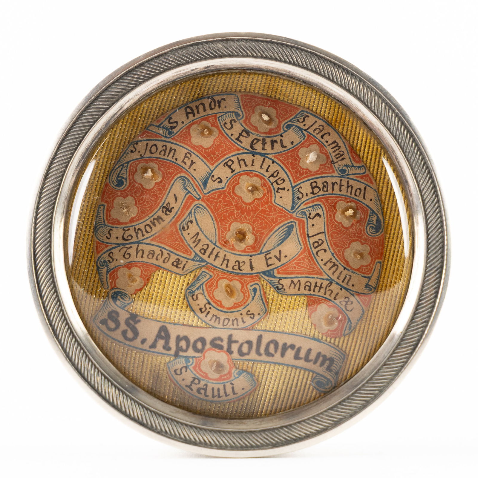 A large sealed multi-theca with 13 relics for the Apostles and Evangelists. (1 of 2)