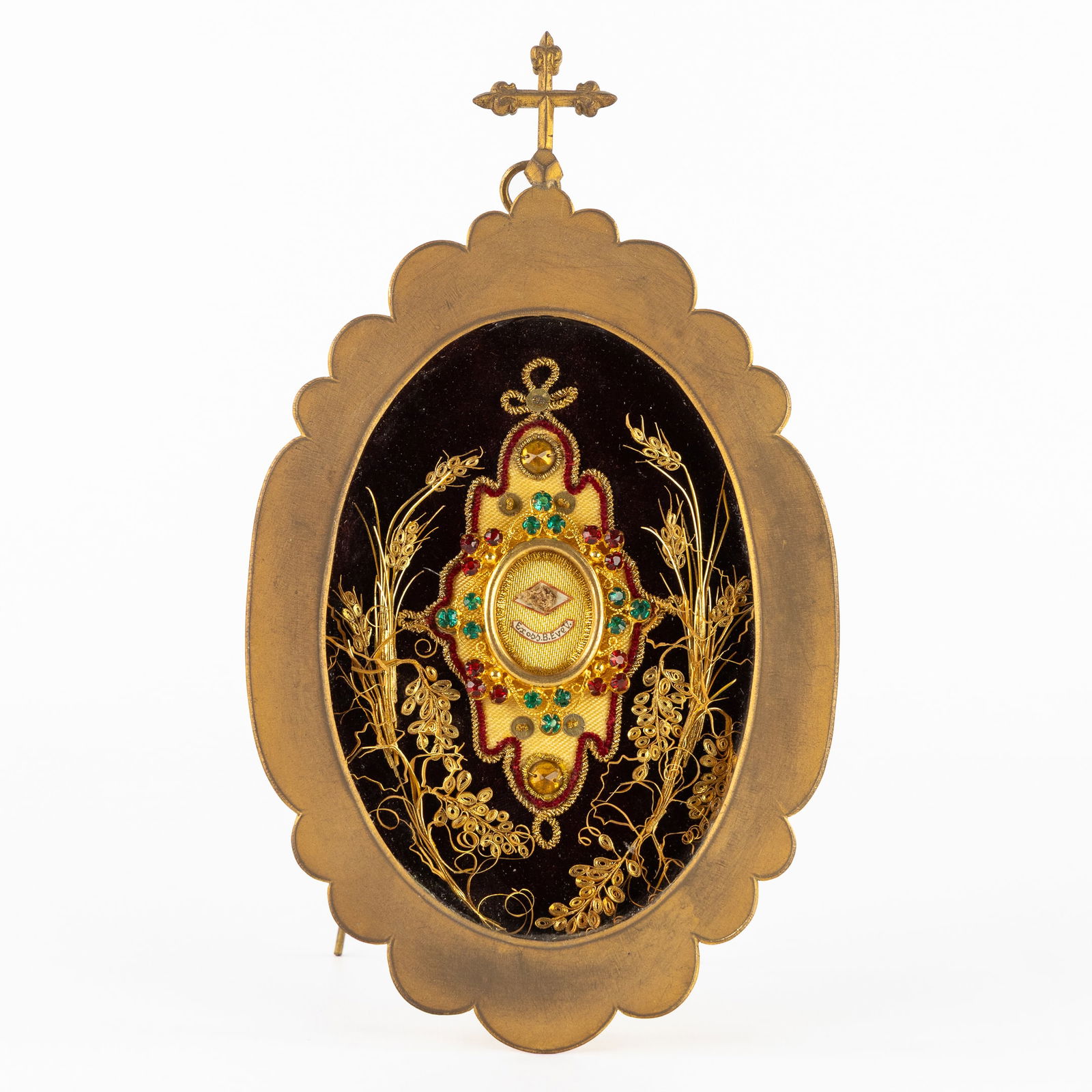 A Reliquary Frame with Relic of the Blessed Eve of Liège. (1 of 3)