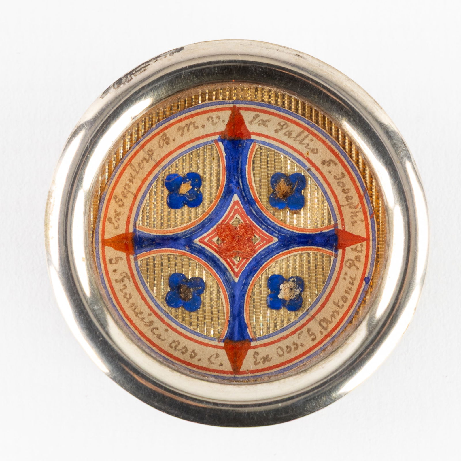 A Sealed Multi-Theca with Relics for the Blessed Virgin Mary, Saint Joseph and other Saints, (1 of 3)