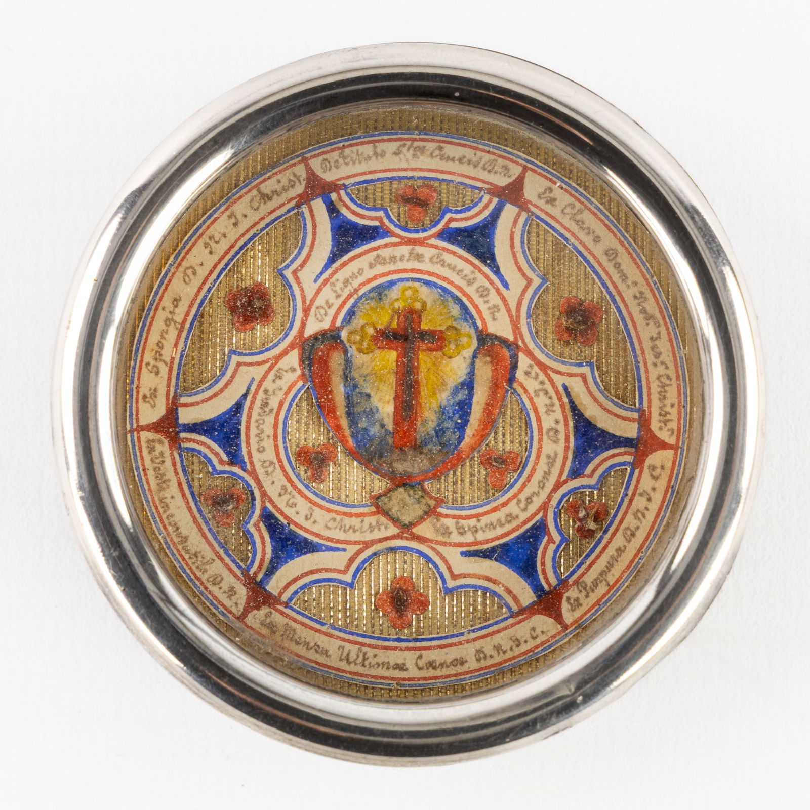 A large and sealed multi-theca with relics for the True Cross and Arma Christi - Objects of Passion. (1 of 3)