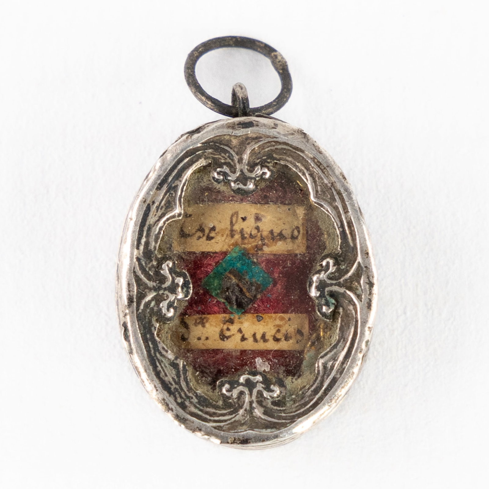 A Theca with Relic of the True Cross.: A Theca with Relic of the True Cross. From the Wood of the True Cross (Ex Ligne S. Crucis)