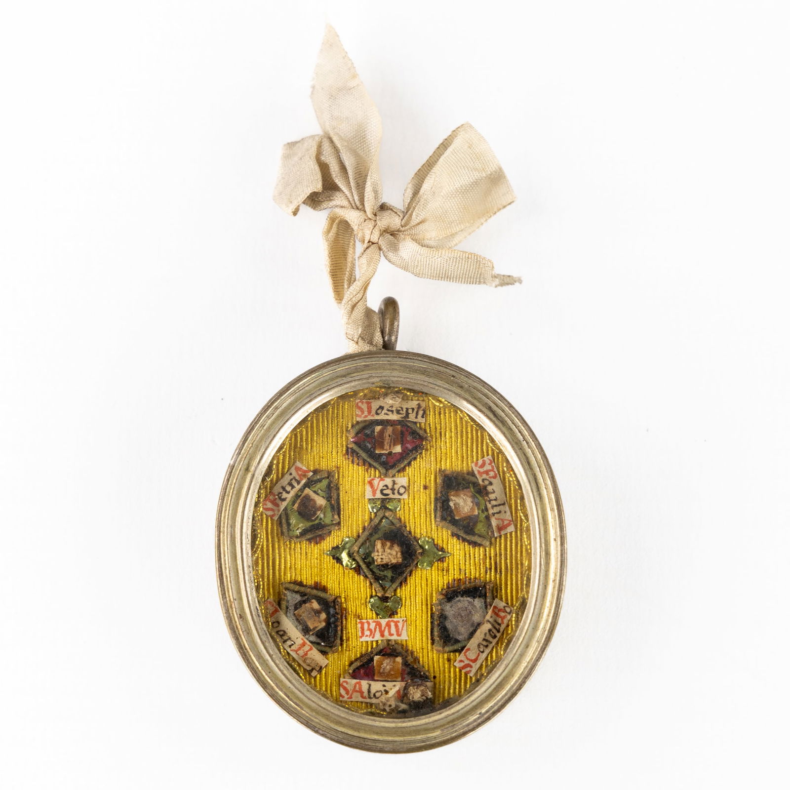 A Sealed Multi Theca with Relics for the Virgin Mary, Saint Joseph, John the Baptist, Apostles and (1 of 2)