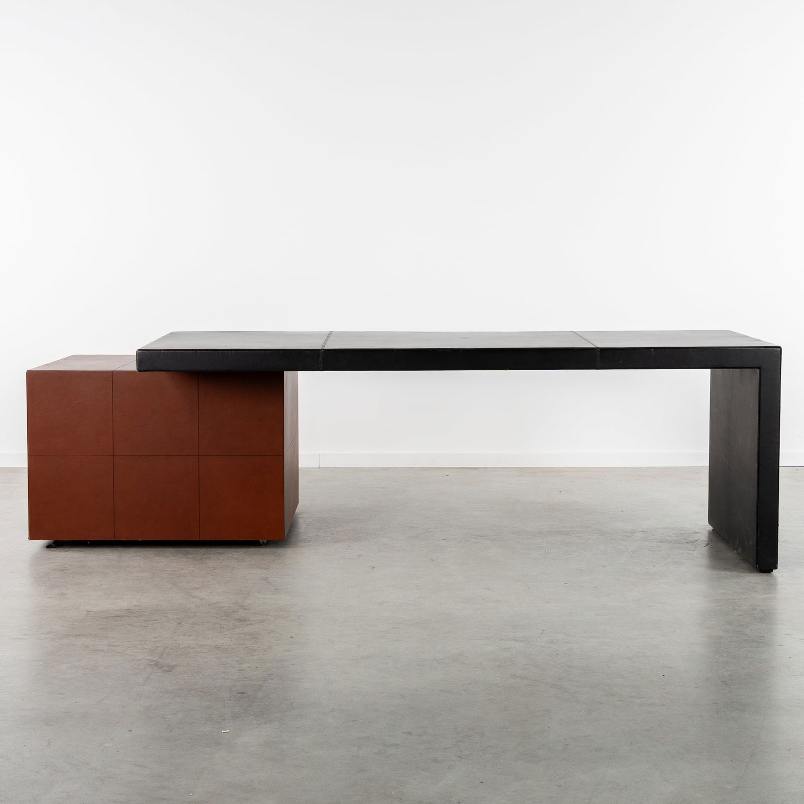 Lella & Massimo Vignelli (XX-XXI) 'CEO Cube' Desk, for Poltrona Frau, circa 2000. (1 of 10)