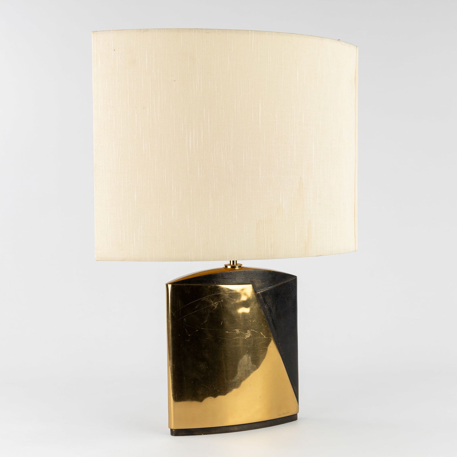 Esa Fedrigolli (1950) Table Lamp, Gilded Bronze, circa 1970. (1 of 8)