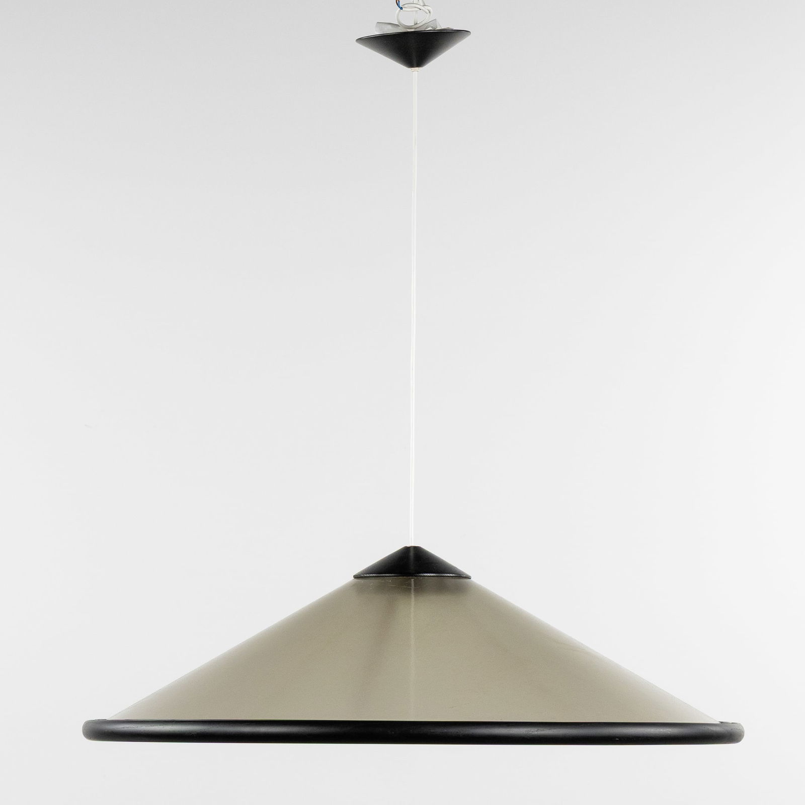 Giovanni Offredi (1927-2007) A Ceiling Pendant Lamp, for MC Selvini, Wood and Fiberglass. Italy, (1 of 6)