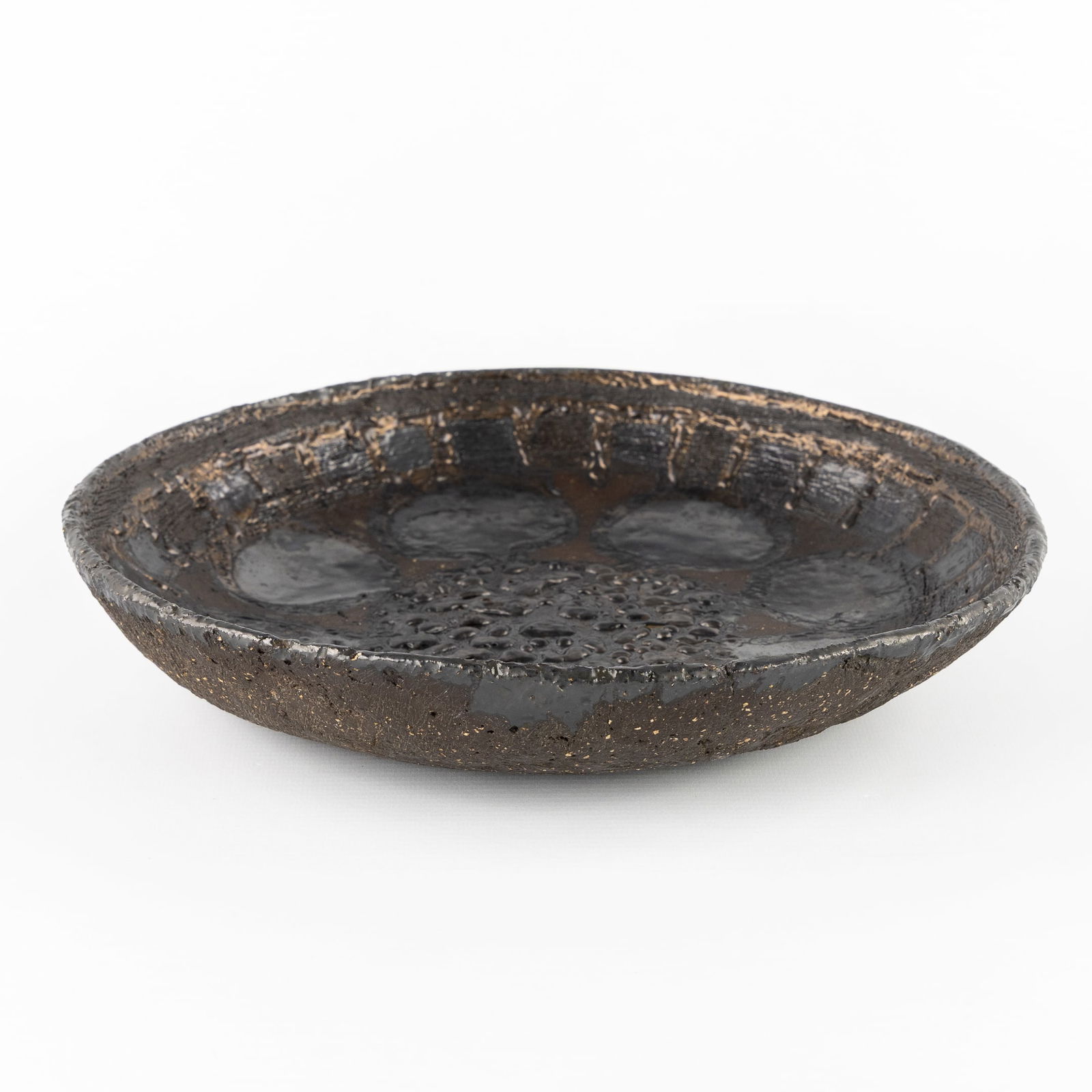 Yves Rhaye (1936-1995) A Decorative Bowl, glazed ceramic. (1 of 6)