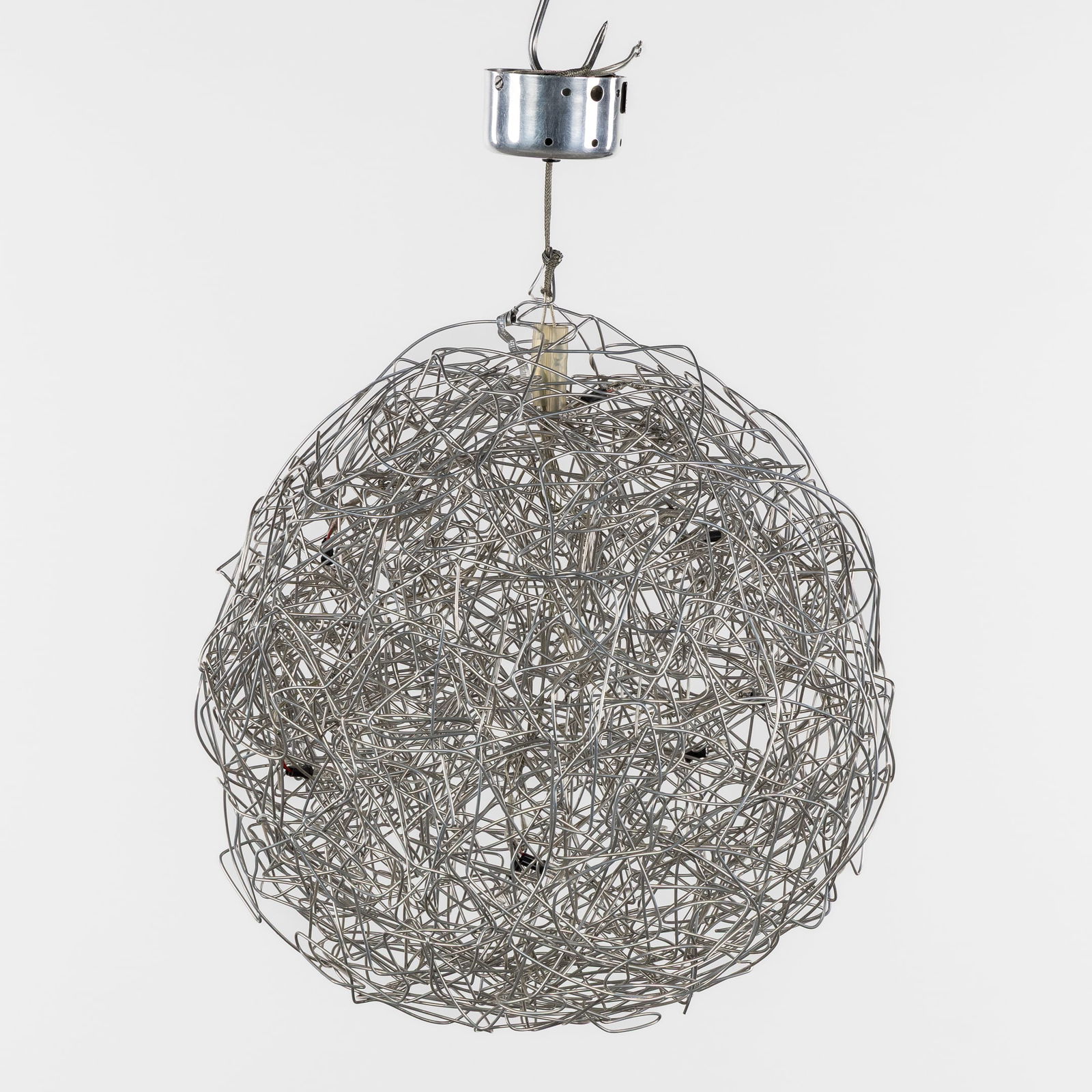 Enzo Catellani (1950) 'Fil de Fer', a Spherical Chandelier, for Catellani & Smith, Italy, 2002. (1 of 5)
