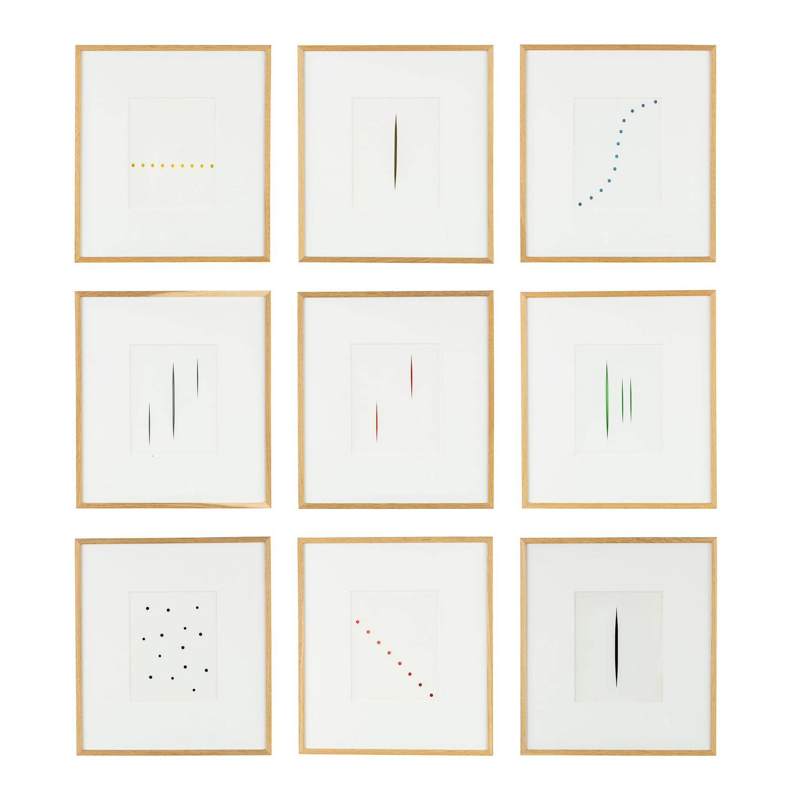Lucio Fontana (1899-1968), Edizione Flaviana, a Collection of 9 Typographies, Edition 871 (Locarno, (1 of 11)