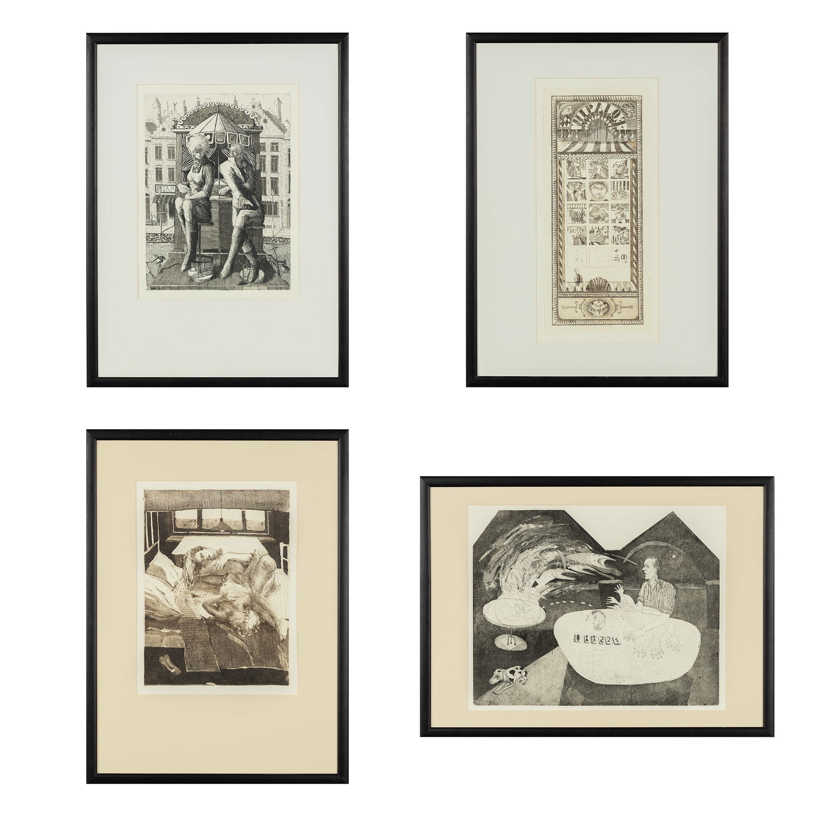 Koen Scherpereel (1961-1997) 'Nightly Prediction', 'Morning Hour', 'Comedia' and 'Wipaloe', four (1 of 10)