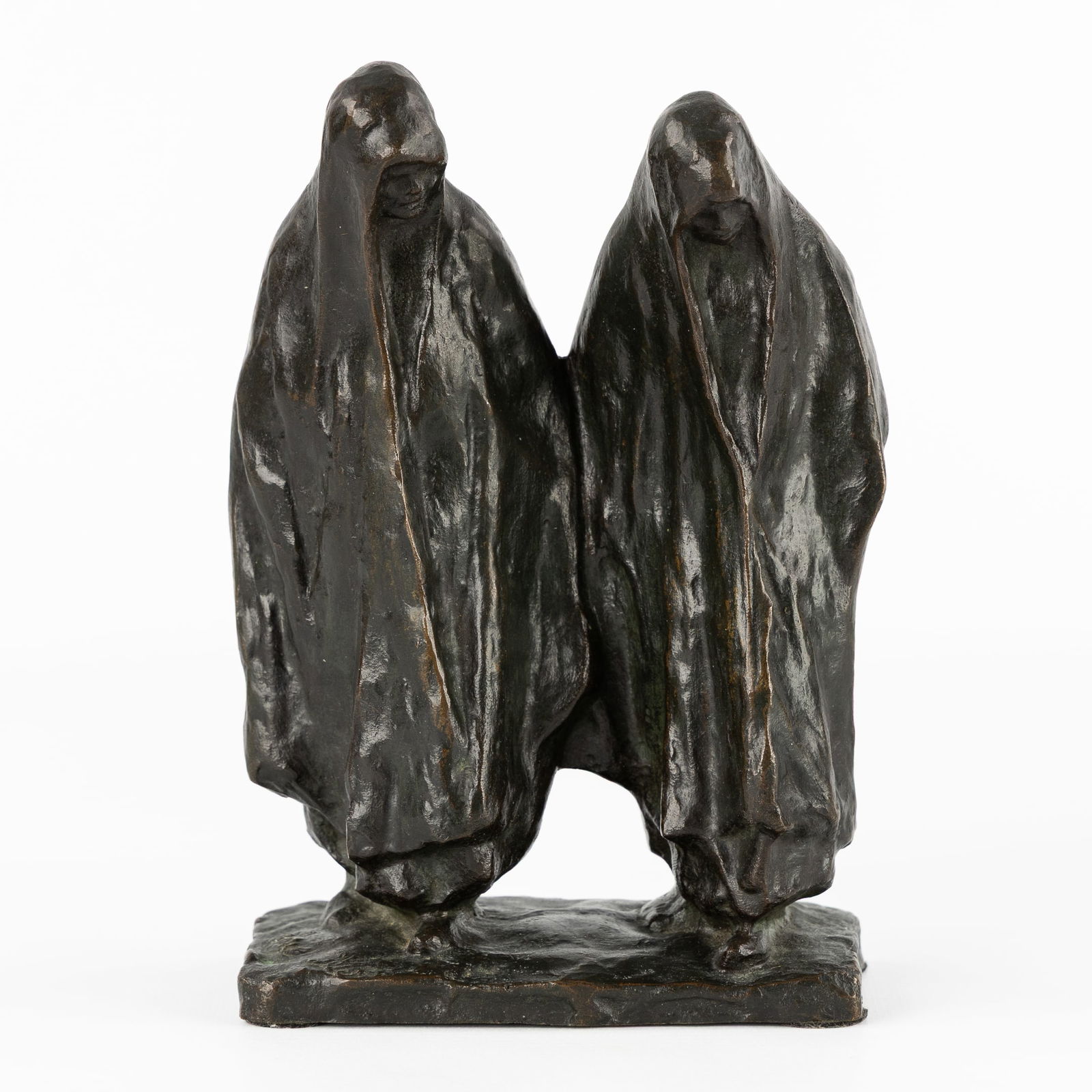 Achille Leys (1873-1953) 'Les Pleureures', patinated bronze. (1 of 8)