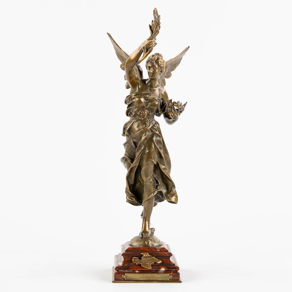 Maximilien Bourgeois (1839-1901) 'Muse Des Tropheés', patinated bronze, dated 1897. (1 of 11)