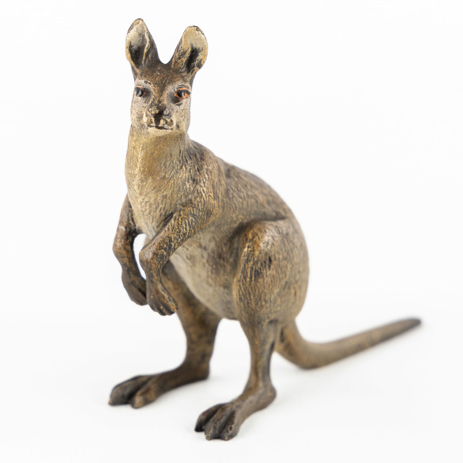 Franz Bergmann (1861-1936) (Attr.) 'Kangaroo', Cold Patinated Bronze. Circa 1900. (1 of 7)