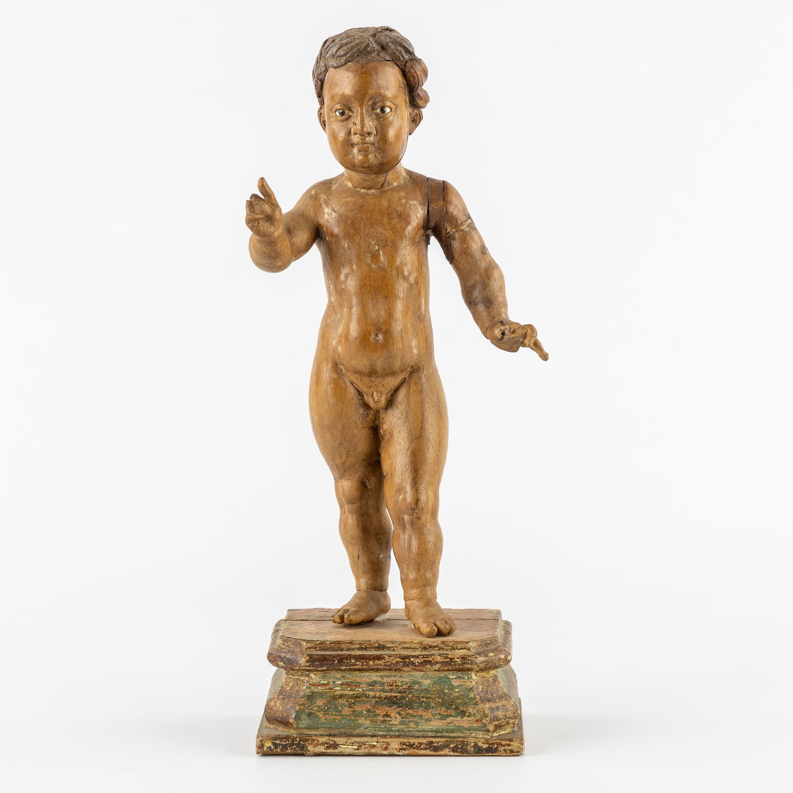 A Finely Sculptured Wooden Statue of a Child, Southern Europe, 17th/18th C. (1 of 9)