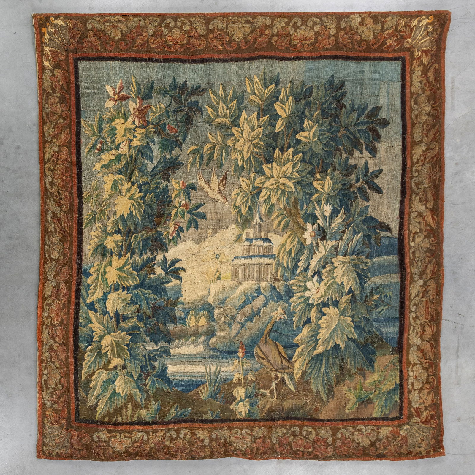 An Antique 'Verdure' Tapestry, Oudenaarde, 17th C. (1 of 9)