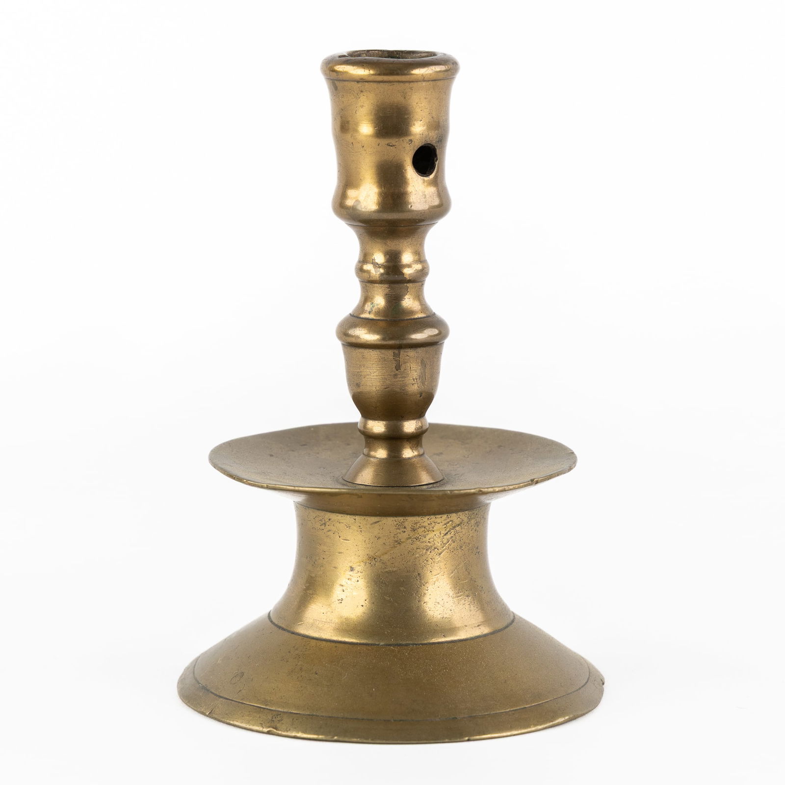 An Antique 'Capstan Candlestick', Flanders, Low Countries, 17th C. (1 of 4)