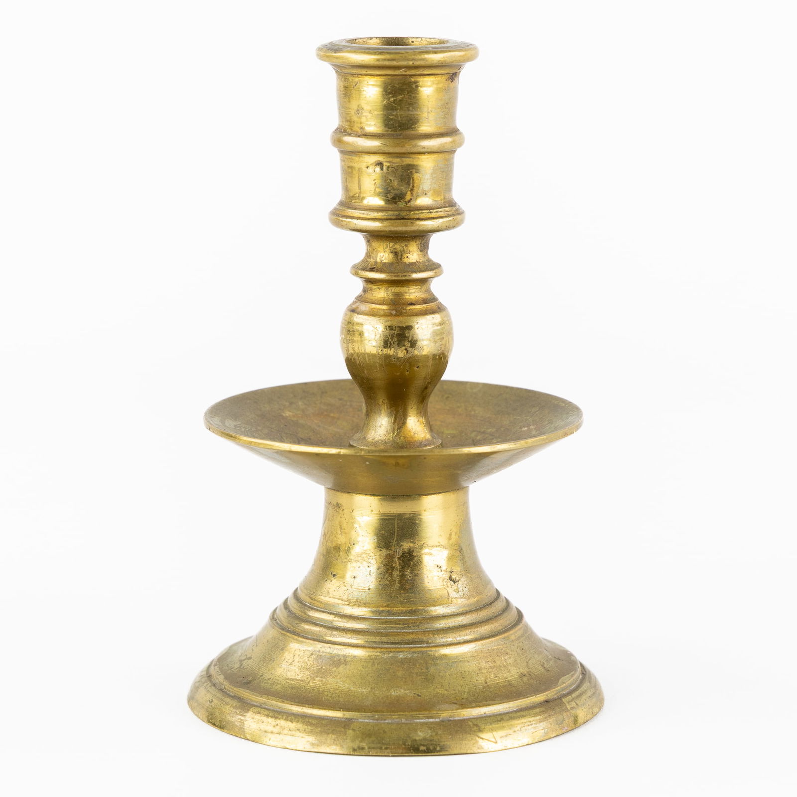 An Antique 'Capstan Candlestick', Flanders, Low Countries, 17th C. (1 of 4)