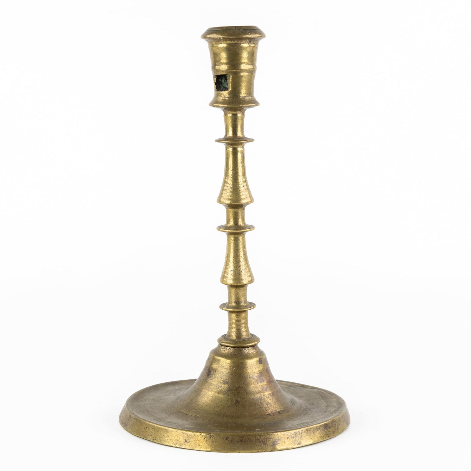An Antique 'Baluster candlestick', Flanders or the Netherlands, 17th C. (1 of 5)