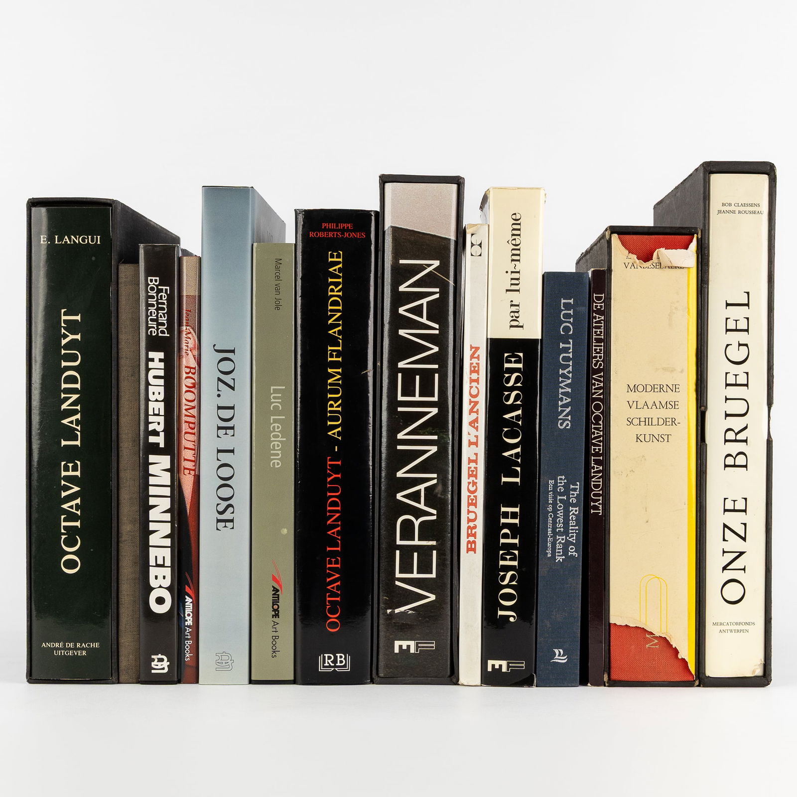 Fourteen Art Books, Emile Veranneman, Octave Landuyt, Joz De Loose, Hubert Minnebo: Fourteen Art Books, Emile Veranneman, Octave Landuyt, Joz De Loose, Hubert Minnebo Dr. Walther Vanbeselaere - Moderne Vlaamse Schilderkunst - Uitgeverij ArcadeOnze Breughel - Mercatorfonds