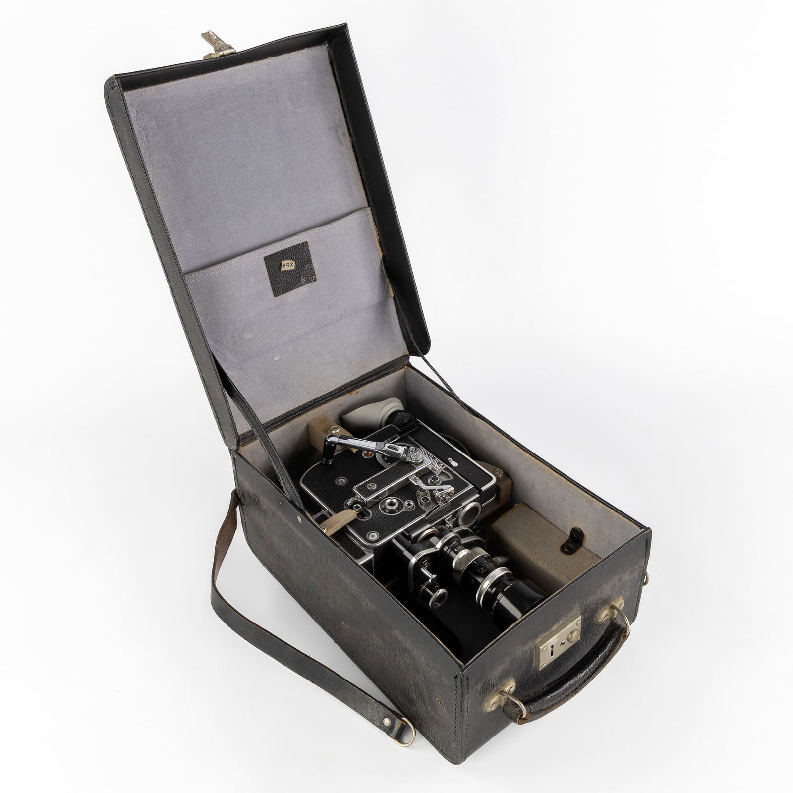 Bolex, H8 Reflex, a Film Camera with Accessories.: winding mechanism operational. with lens Vario-switar H8RX, in original case.