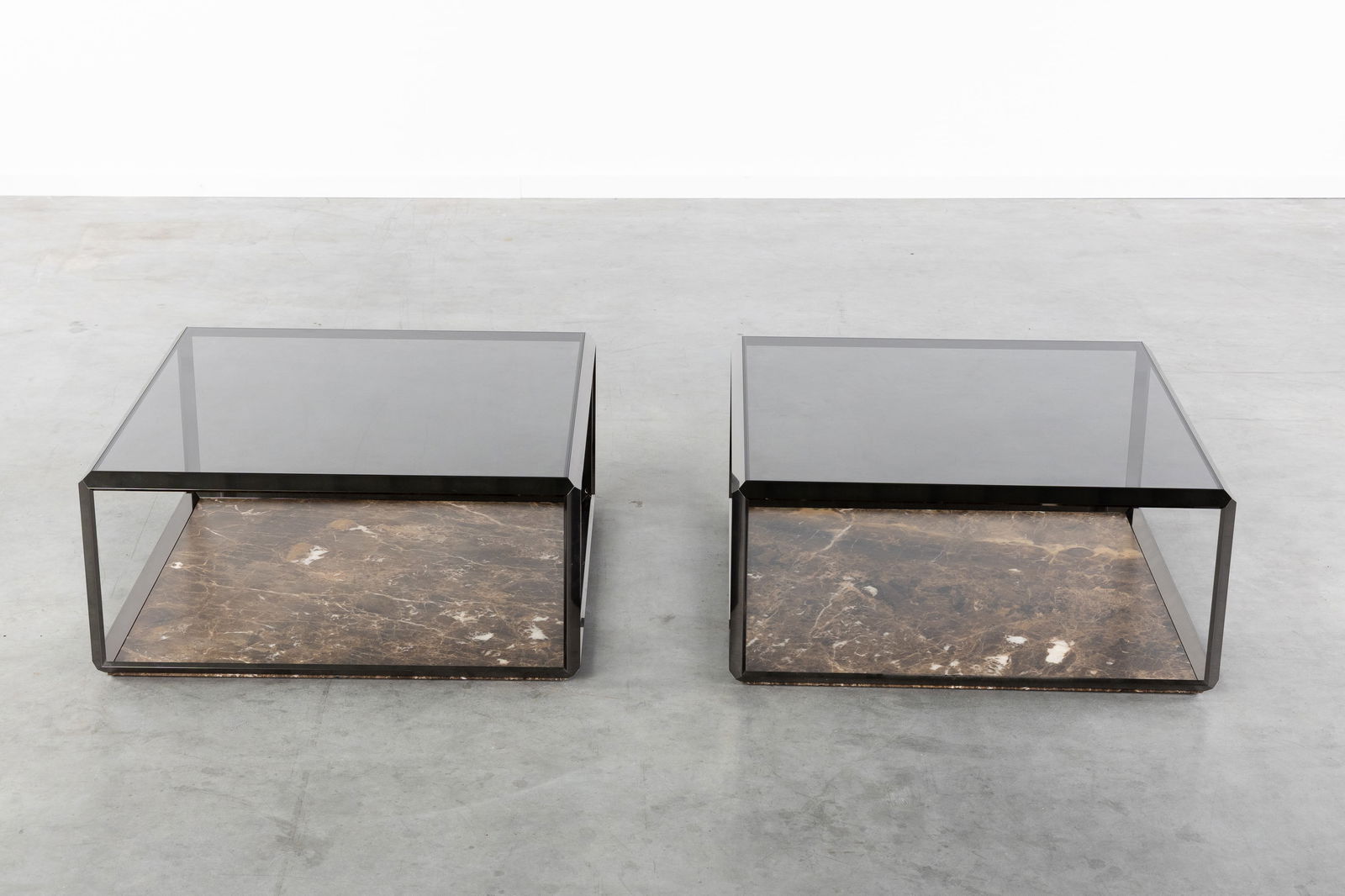 Ron Gilad (1972) Two Pairs of Coffee and Side tables, Model 45°/Tavalino, for Molteni & C, Italy, - 2