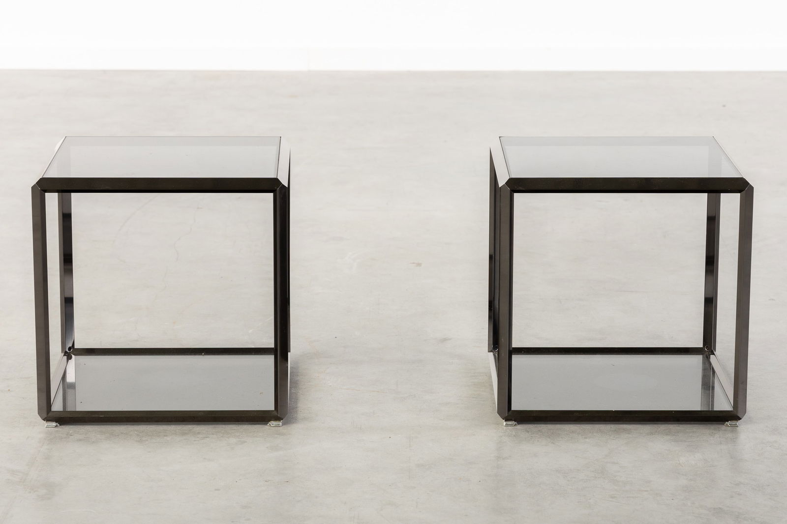 Ron Gilad (1972) Two Pairs of Coffee and Side tables, Model 45°/Tavalino, for Molteni & C, Italy, - 5