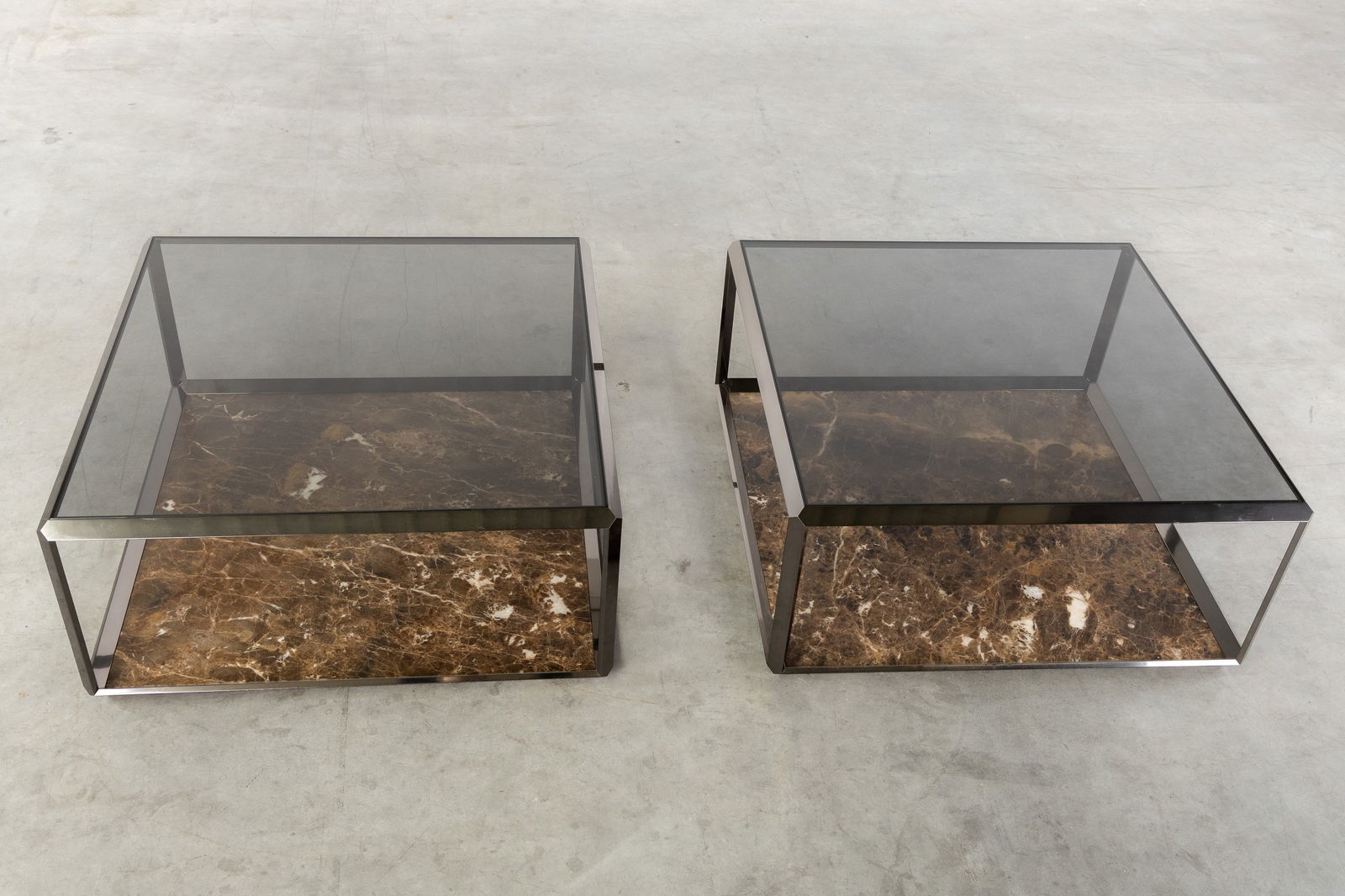 Ron Gilad (1972) Two Pairs of Coffee and Side tables, Model 45°/Tavalino, for Molteni & C, Italy, - 6