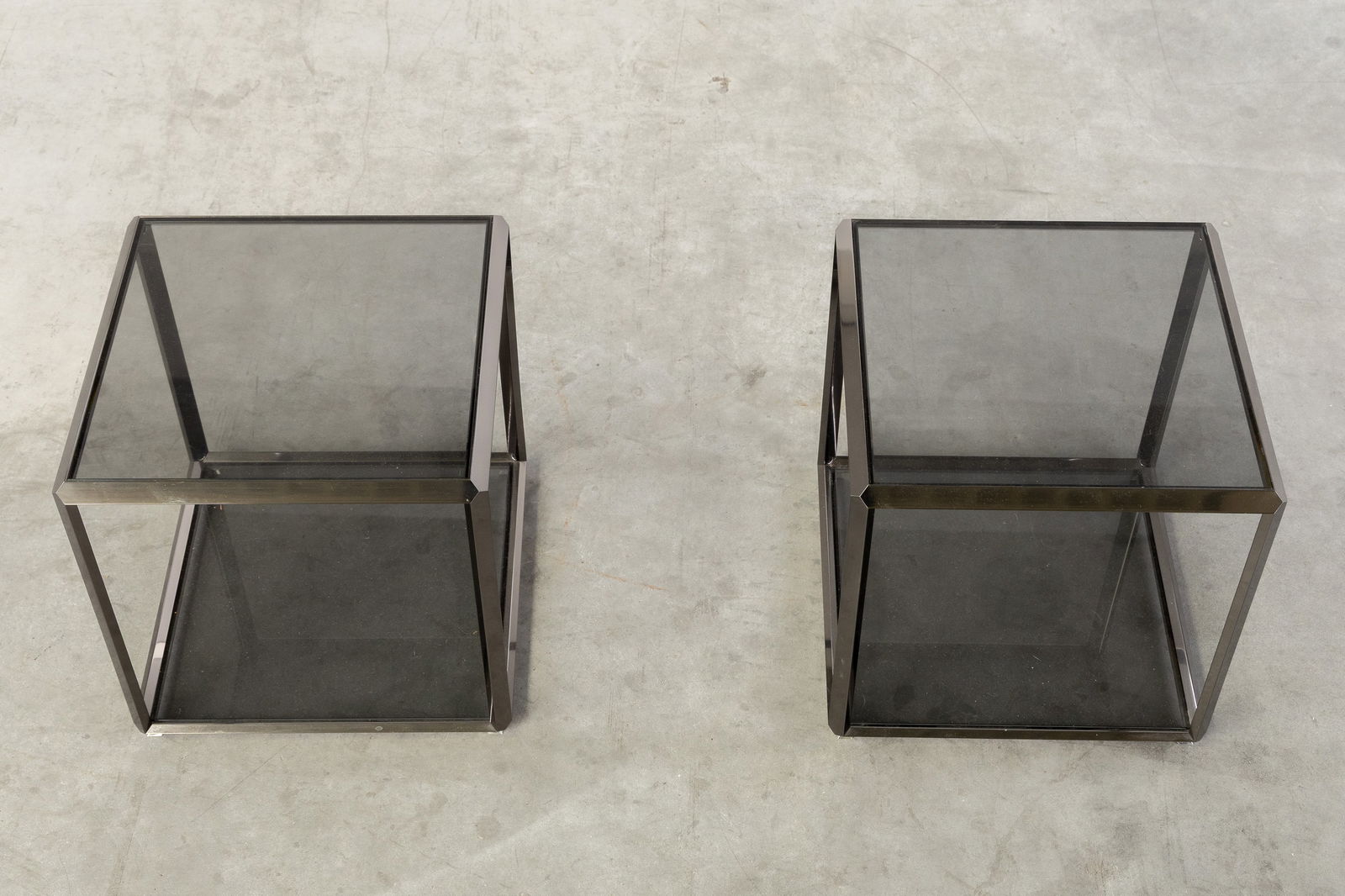 Ron Gilad (1972) Two Pairs of Coffee and Side tables, Model 45°/Tavalino, for Molteni & C, Italy, - 7