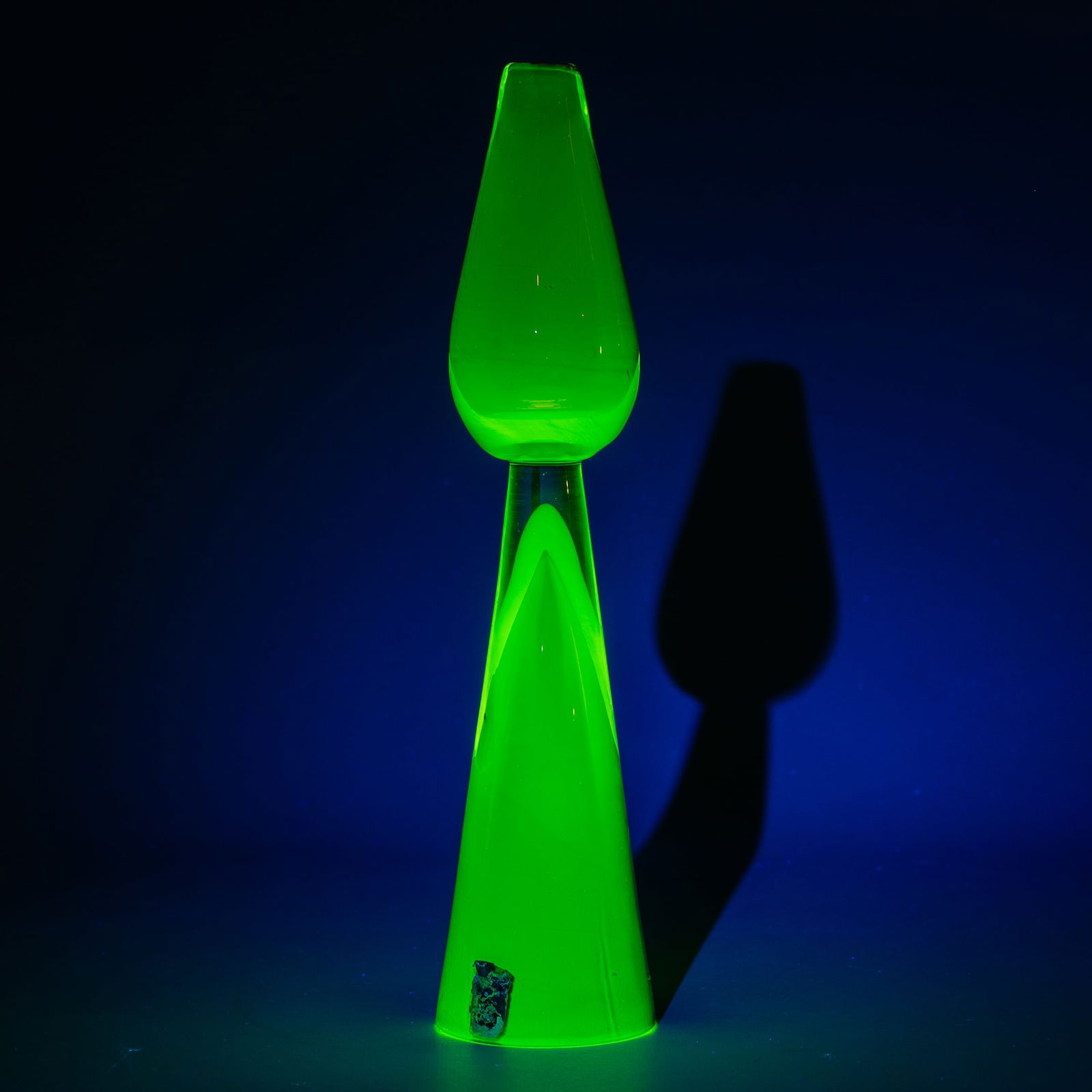 Arte Nuovo, Murano. A vase, uranium glass. 1958. (1 of 8)